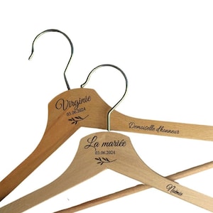 Custom wedding hanger, bride-to-be gift, gift evjf, gift witness, bridesmaid gift, bride to be image 1