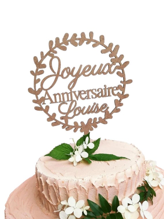 Cake topper anniversaire, topper gâteau, décor gâteau, anniversaire  personnalisé, thème anniversaire, cake topper original, pièce montée -   Canada