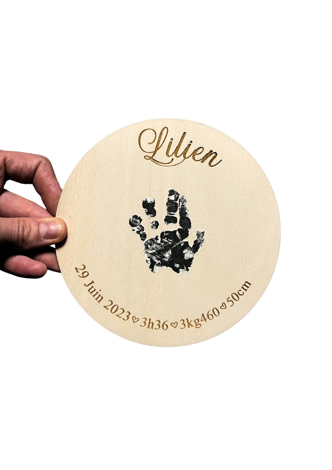 Baby Footprint Birth Card Baby Card Birth Etsy