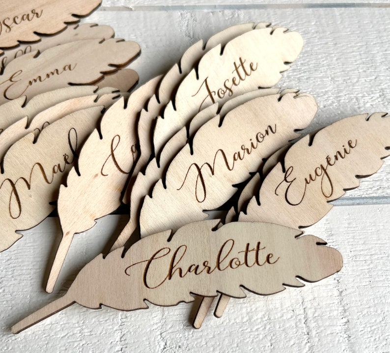 Guest first name place mark, wedding, table decoration, name holder, wedding decoration, baptism place mark, birthday table, baptism image 4