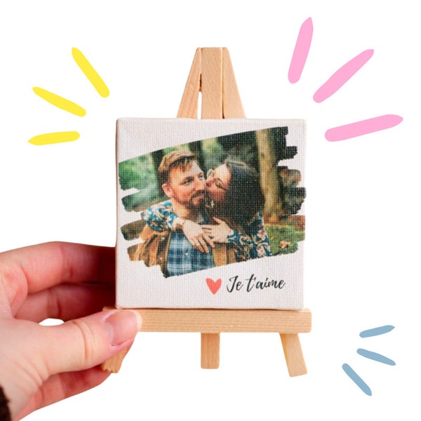 Photo easel, original unique couple gift, Valentine's Day gift, men's gift, Father's Day gift, dad, mom gift, wedding gift