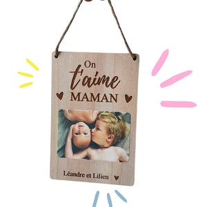 Personalized photo sign - Mother's Day gift - original gift idea for mom, Mother's Day, I love you mom, Happy Mother's Day, photo frame