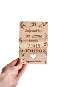 "Today I love you for... days/years" card, personalized couple gift, Valentine's Day gift, dating gift, wedding anniversary product logo