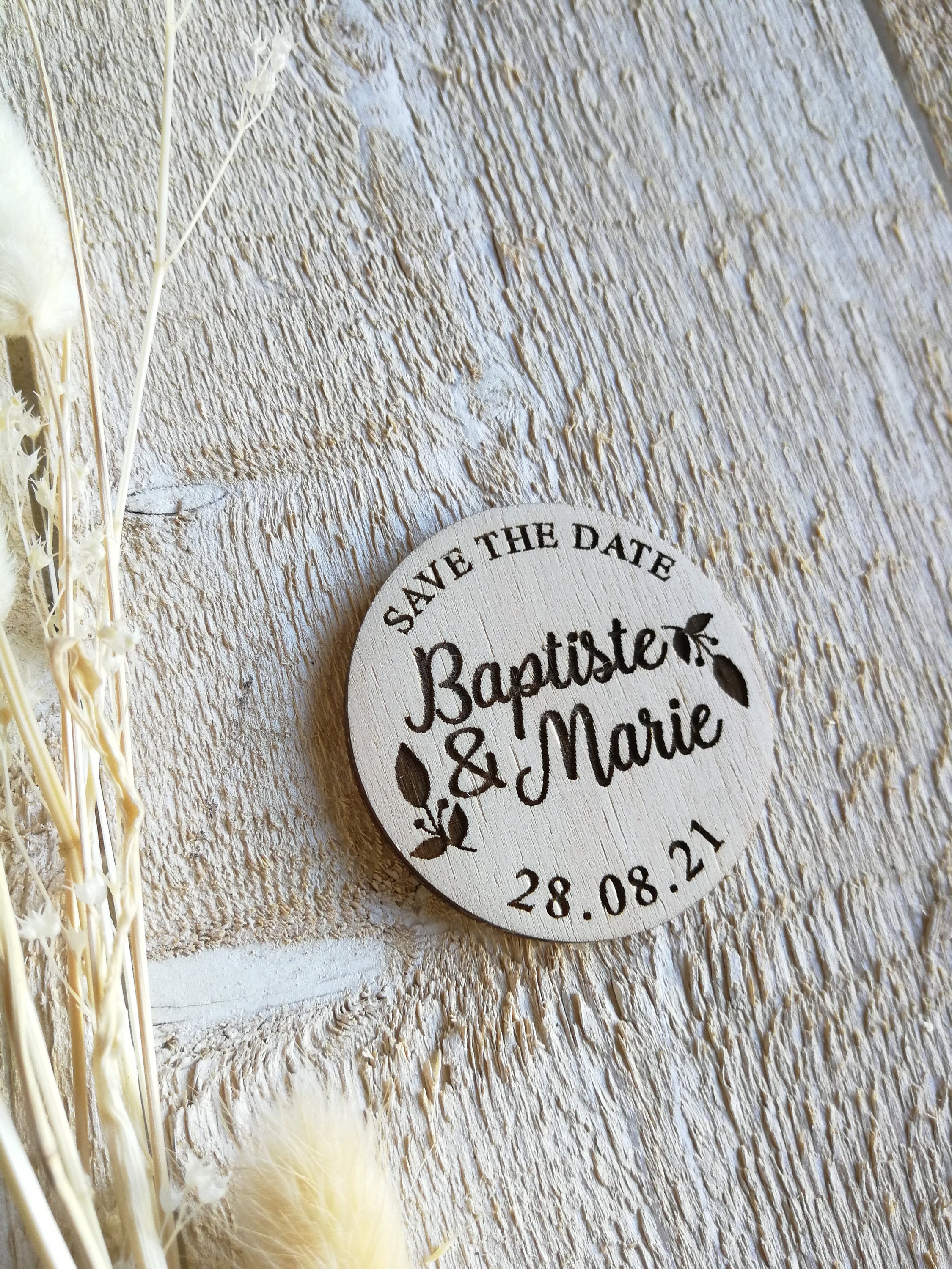 Magnets Save The Date/ Aimant Mariage/Cadeau Invités