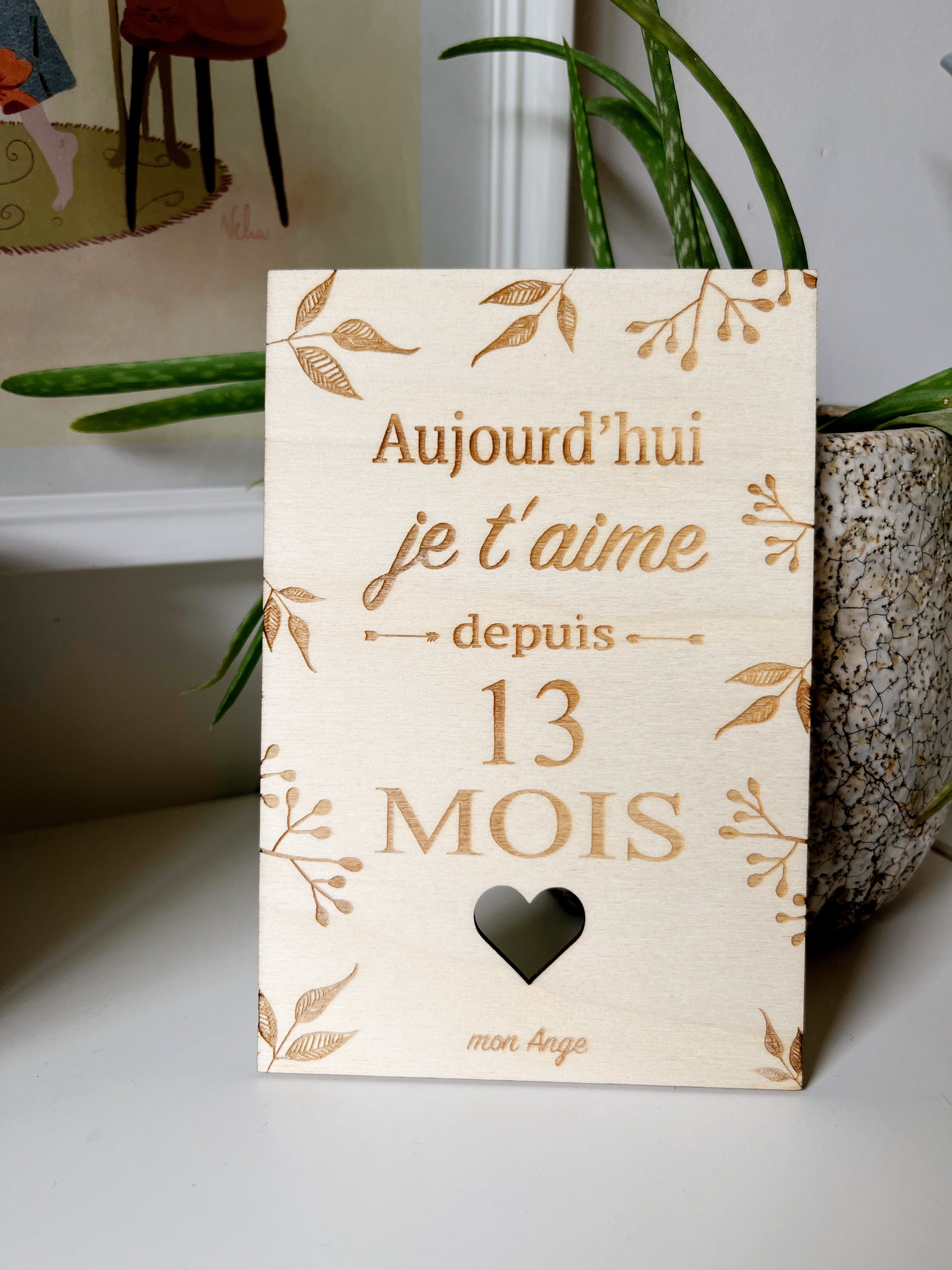 &quot;Today I love you for... days/years&quot; card, personalized Christmas gift for couples, Valentine&#39;s Day gift, dating gift, wedding anniversary