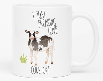 Just A Girl Who Loves Cows Coffee Cup Farmhouse Style Just A Girl Who Loves Cows Coffee Cup Farmhouse Style