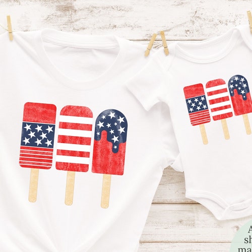 mommy and me matching 4th of july shirts