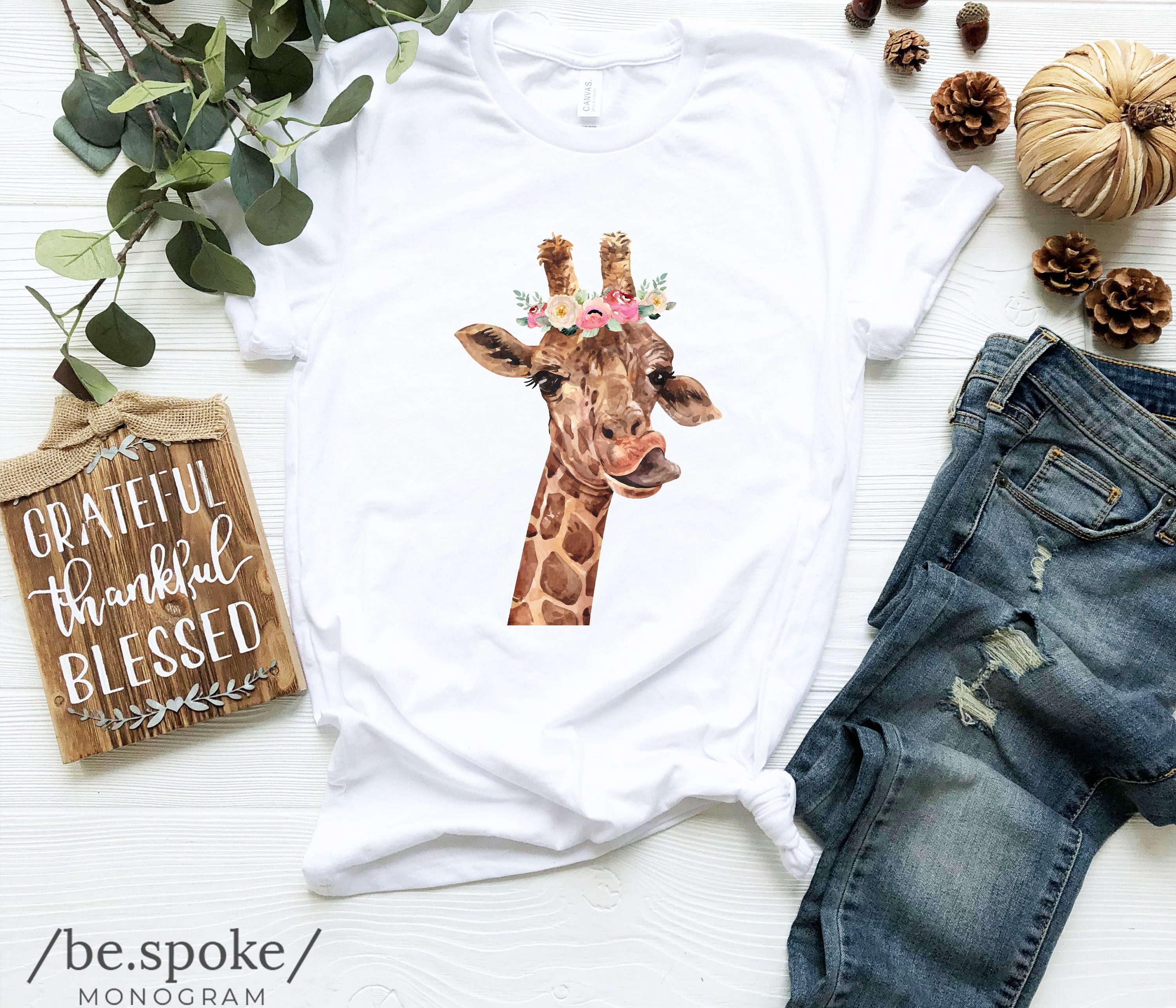 Giraffe Shirt Giraffe Shirt for Women Laughing Giraffe Cute Etsy.de