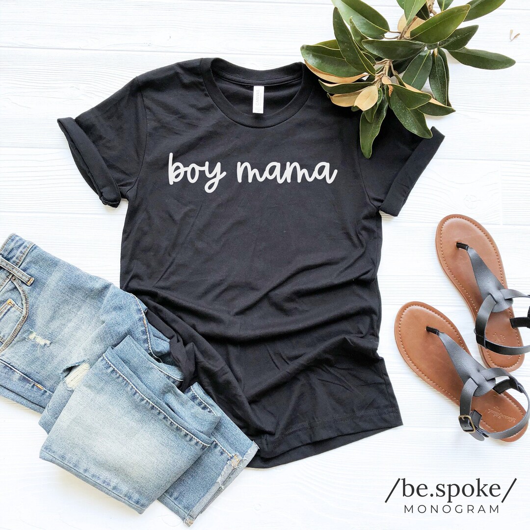 Boy Mama Shirt Boy Mama T Shirt BLACK Shirt for Boy Mama Etsy.de