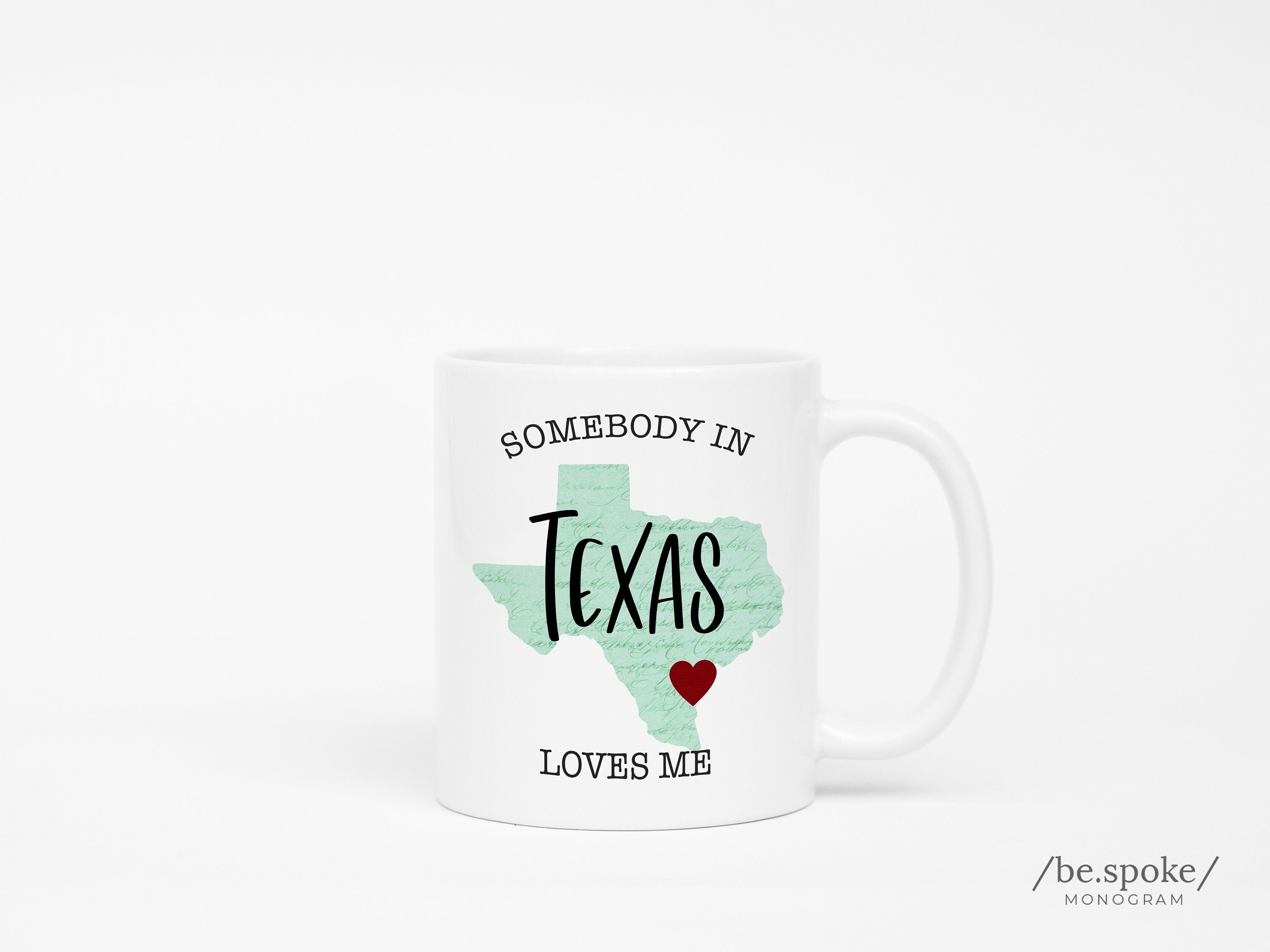 PXTIDY Kosmetiktasche Texas Design – Personalisierbares Geschenk Mit Spruch „Someone In Texas Loves Me“