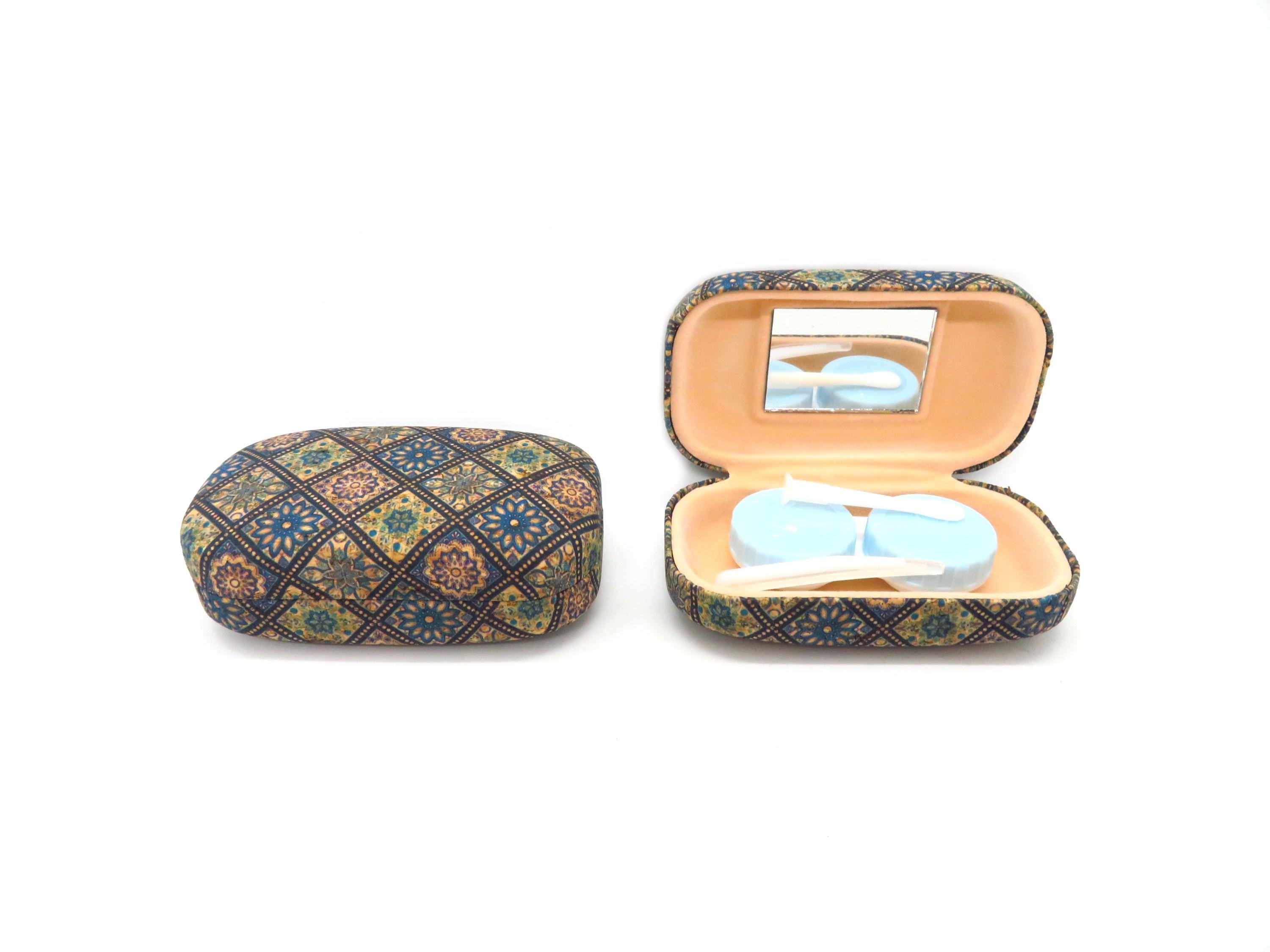 Cork Contact Lens Case - Lens Organizer - Travel Contact Lens Case