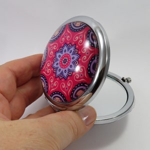 Pocket mirror - handmade pocket mirror - compact mirror - purse mirror - Make Up Pocket Mirror for Cosmetics (ESP19)