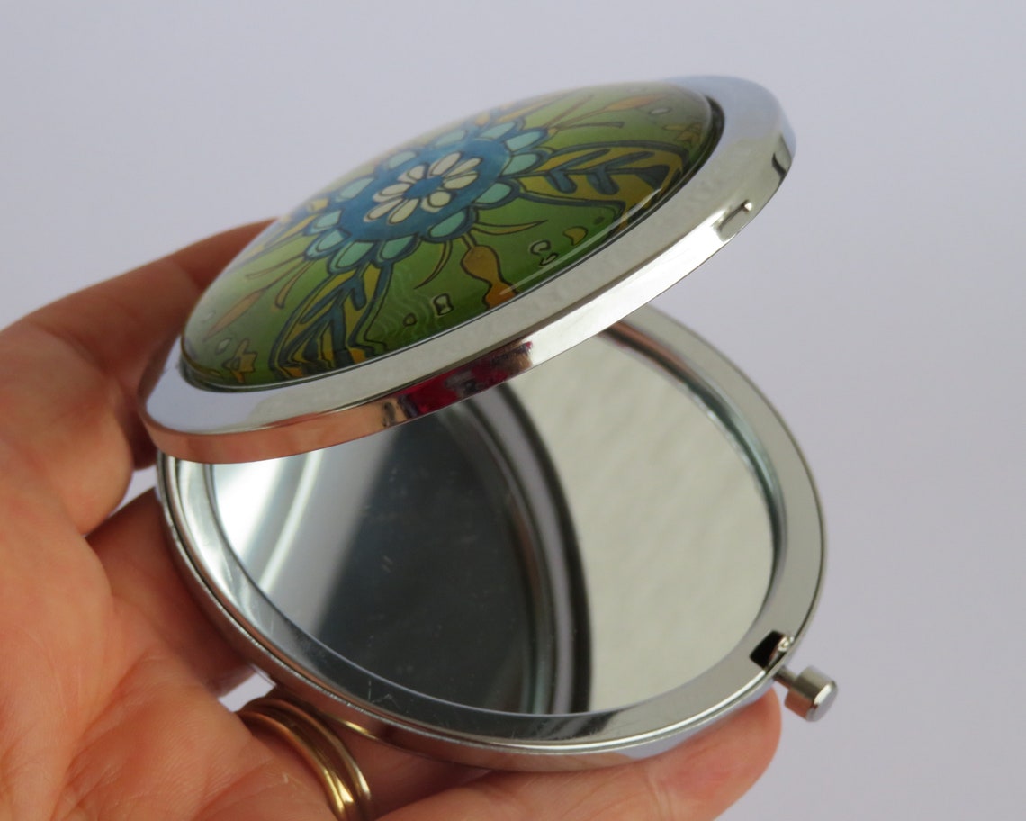 Pocket Mirror Handmade Pocket Mirror Compact Mirror Etsy