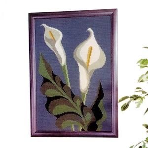 Kit do it yourself -  Exotic flowers - Portuguese Arraiolos - Traditional Portuguese Arraiolos Embroidery Needlework(A32Jarros)