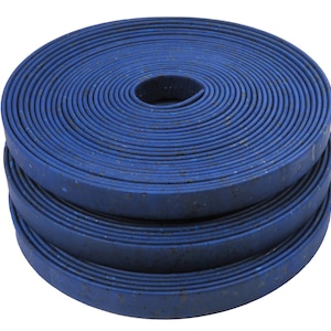 1m/39in - 10mm Cork cord - 10mm Portuguese cork cord -  denim blue cork cork - 10mm flat cork - Vegan - high quality cork (C10MM-38)