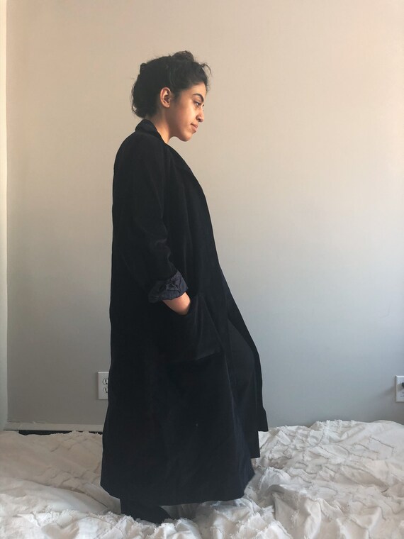 vintage 1990 90s corduroy dark navy blue womens lo