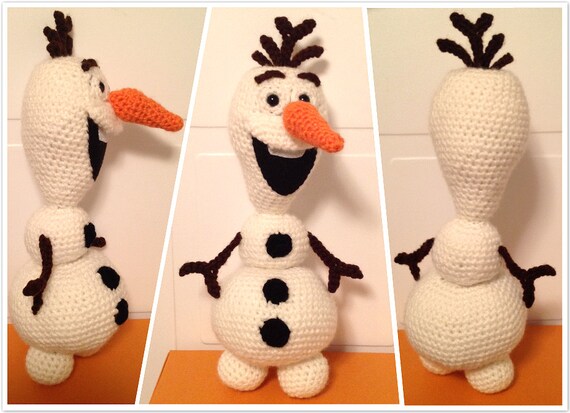 Crochet Olaf The Snowman Pdf Pattern Amigurumi From Etsy