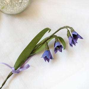 Bluebell Stem, Wild Hyacinth Fabric Flower, Blue Hyacinthoides  Spring Home Decor, Wedding Table Decoration, Mother&#39;s Day Gift