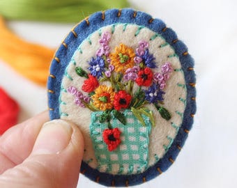 flower brooches for sale
