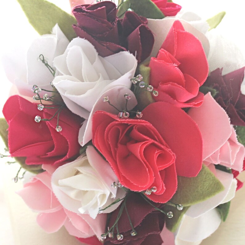 Cotton Anniversary Gift Cotton Bouquet Wedding Bouquet Pink Etsy