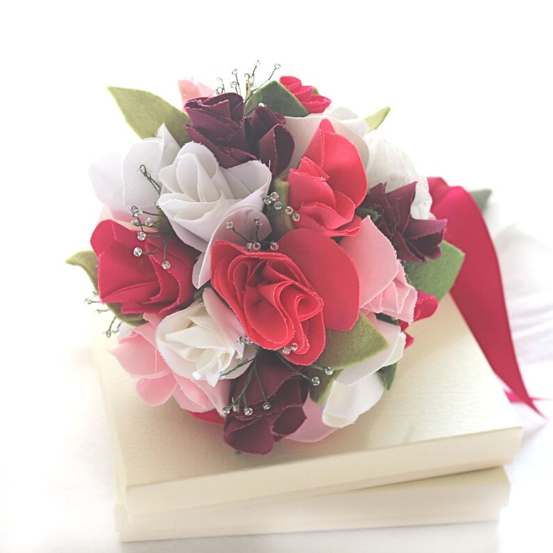 Cotton Anniversary Gift Cotton Bouquet Wedding Bouquet Pink Etsy