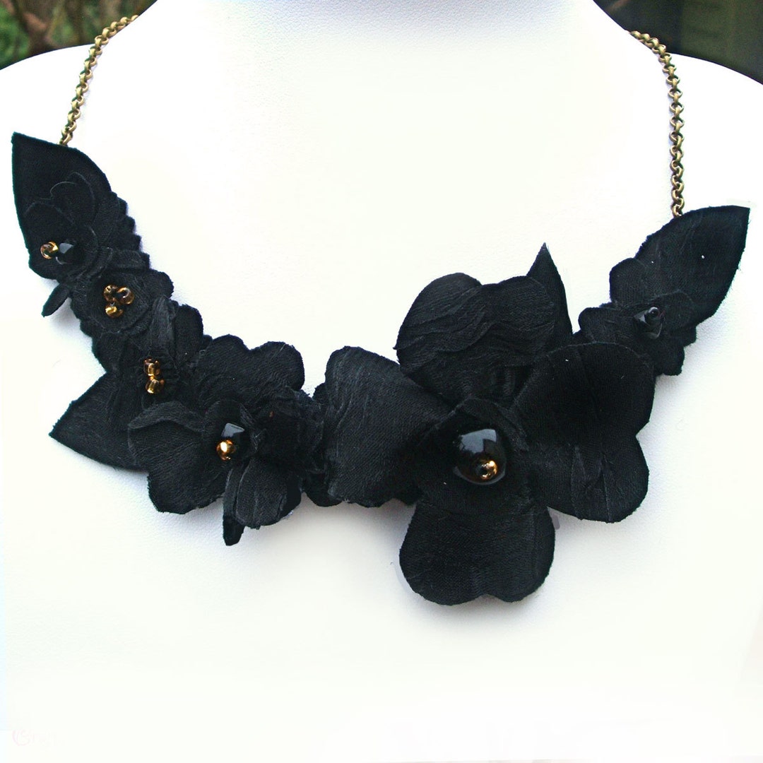 Sac Gothique Black Flowers main image 1