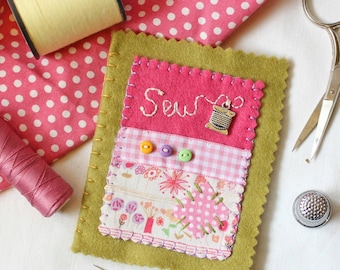 裁縫針ケース、手刺繍針帳ギフト