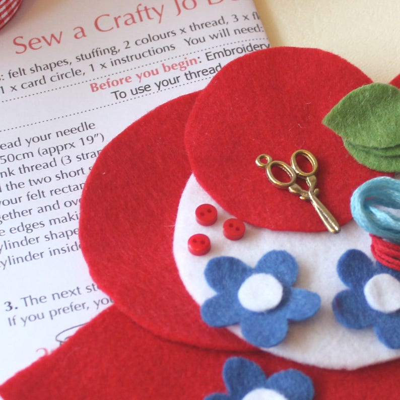 Sew Your Own Pincushion Felt Pincushion Making Kit Make Your Etsy UK