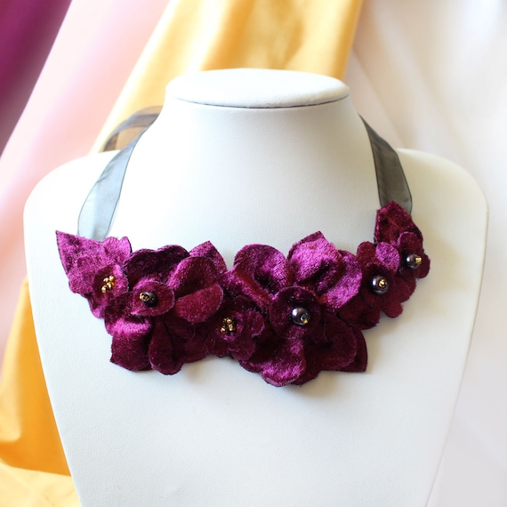 Plum statement best sale necklace