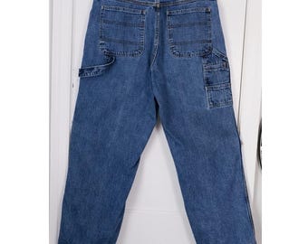Size 33" | Vintage 90s denim carpenter jeans women's | Bill Blass