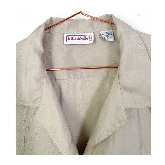 SALE Large/X-Large | Beige polyester minimalist v… - image 3