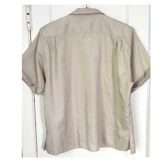 SALE Large/X-Large | Beige polyester minimalist v… - image 4