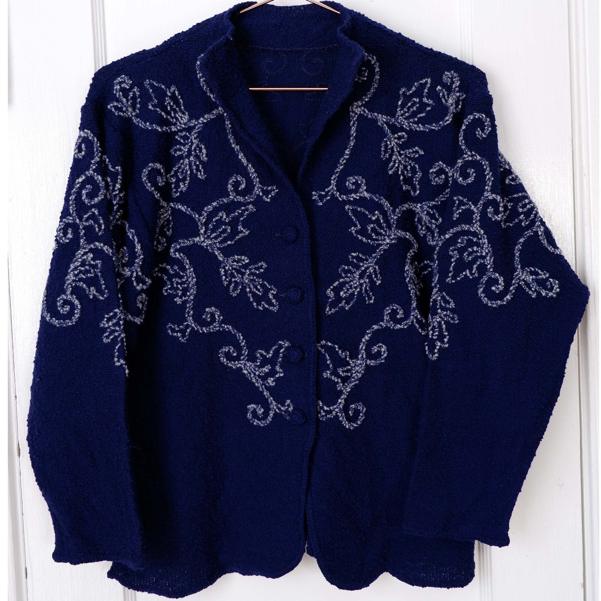 トップス 40s50s VintageUnknownNavyMohair Cardigan 40s50s VintageUnknownNavyMohair Cardigan