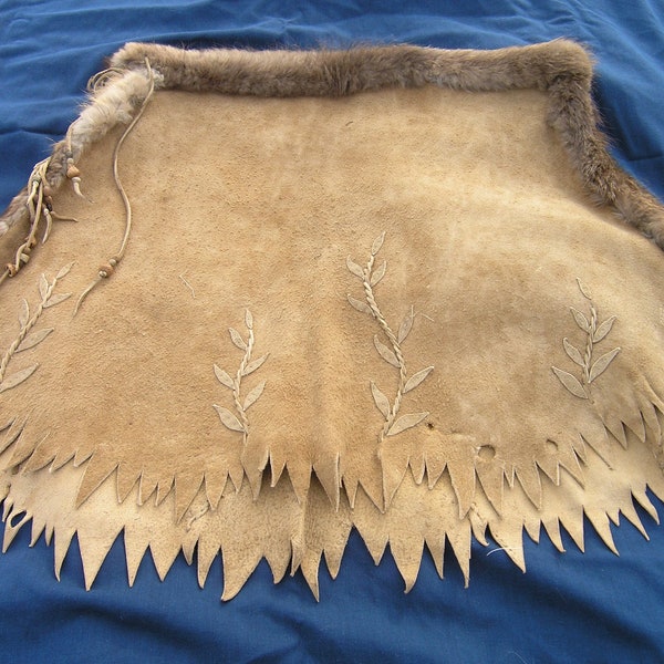 Braintanned Buckskin Deerskin Skirt