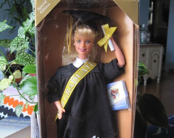 Vintage Millennium Grad Barbie Doll New in Box Never Opened. Special Edition Y2K Collector. Mattel 25708 2000 Diploma Yearbook Cap Gown Etsy