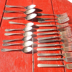 Vintage Wm Rogers Besteck-Set: Muschelfächer-Design, Ersatzbesteck