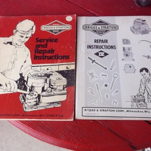 Vintage Briggs & Stratton Service and Repair Instructions: Small Engine Service Manual; Shop Manual. Mechanics maintenance reference book