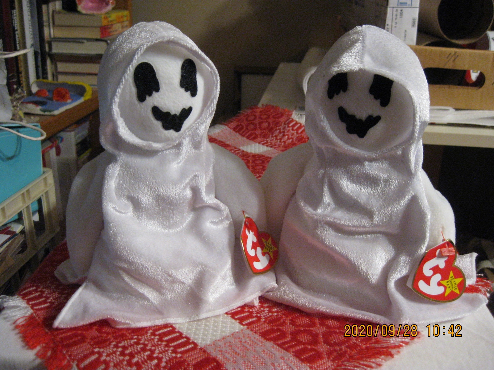 1999 Ty Halloween Beanie Baby Sheets the Ghost. Date of Etsy