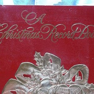 Vintage A Christmas Record Book. Hallmark Christmas Card Address Book; holiday card record; sent / received; address; name; year; card list
