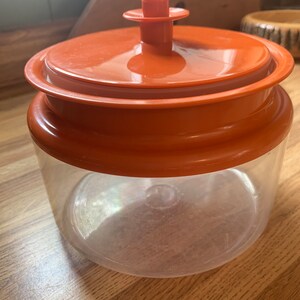 Boîte Tupperware Vintage – 650 Ml – Couvercle Orange – état Fonctionnel