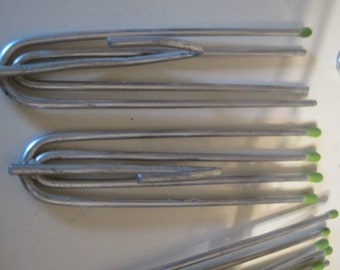 WANDGU Gardinenhaken Metall - 80 Stück Edelstahl Klammerhaken Mit 4 Zinken