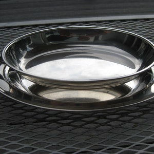 Vintage Silverplate Chafing Dish: Mid Century Modern Buffet Server