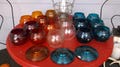 Antique Railroad Lantern Glass Globe. Authentic Vintage Train kerosene oil lamp Hanging Light cover. Clear, Red, Amber, Blue; Reflector Lens