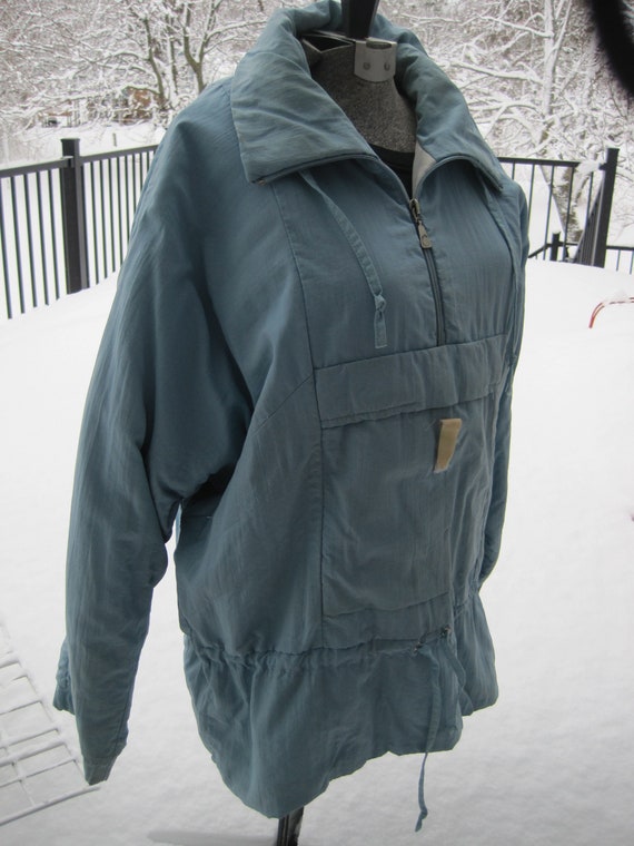 Vintage Finnish Coolset ski jacket. Soft pastel bl