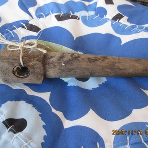 Vintage Wooden Barrel Tap: Antique Keg Spigot, 9.5&quot; Bar Decor (Missing Handle)