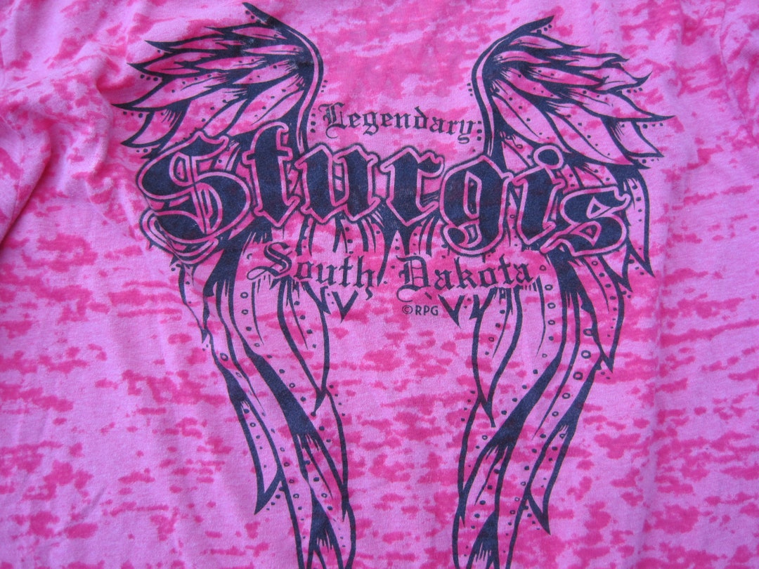Vintage Legendary Sturgis South Dakota T Shirt. Pink Etsy