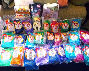 ヴィンテージ Ty Teenie Beanie Babies：マクドナルドのハッピーセット