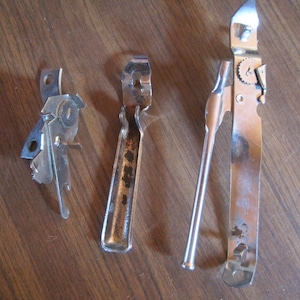 Vintage Can & Bottle Opener: Hobo 3-in-1 Tool, Safety Roller Opener