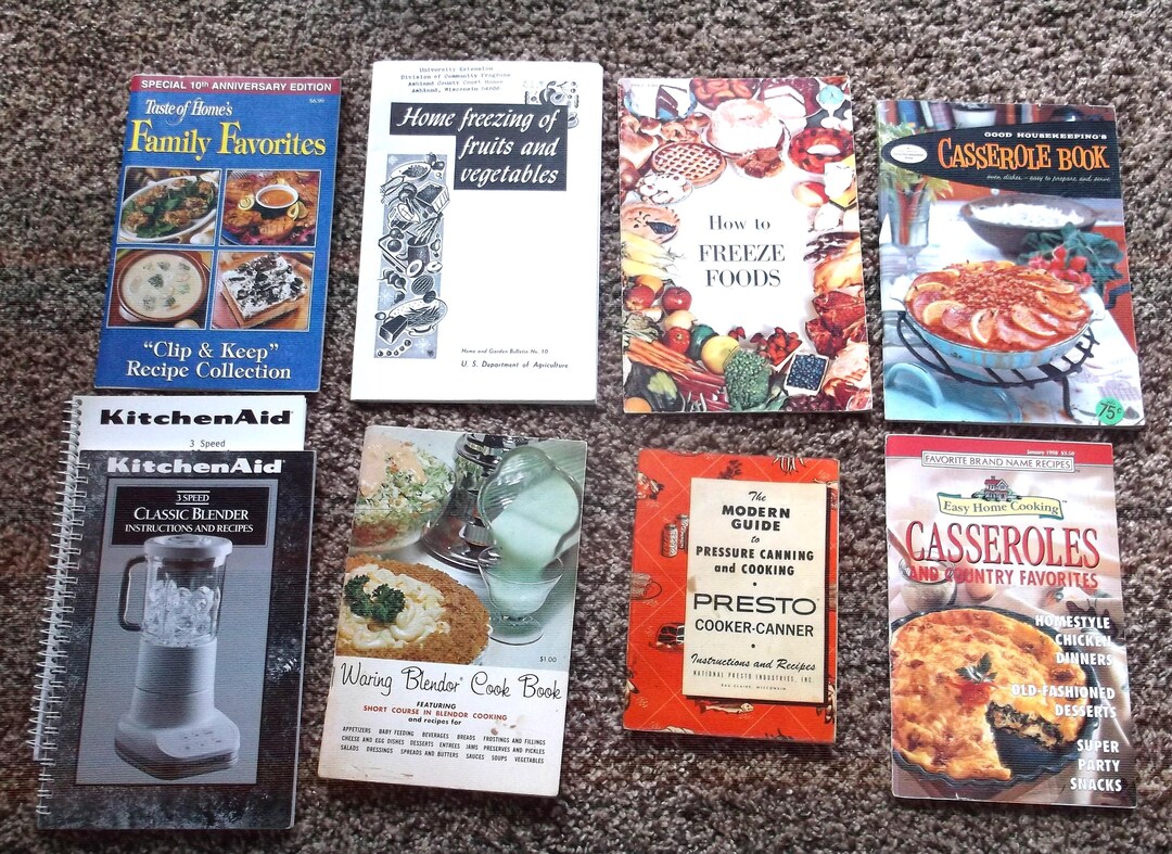 Vintage Cookbook Collection: Casseroles, Freezing, Pressure Cooking - Etsy