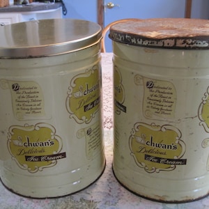 Vintage Schwan&#39;s Eisdose: 2,5 Gallonen Sammlerkanister